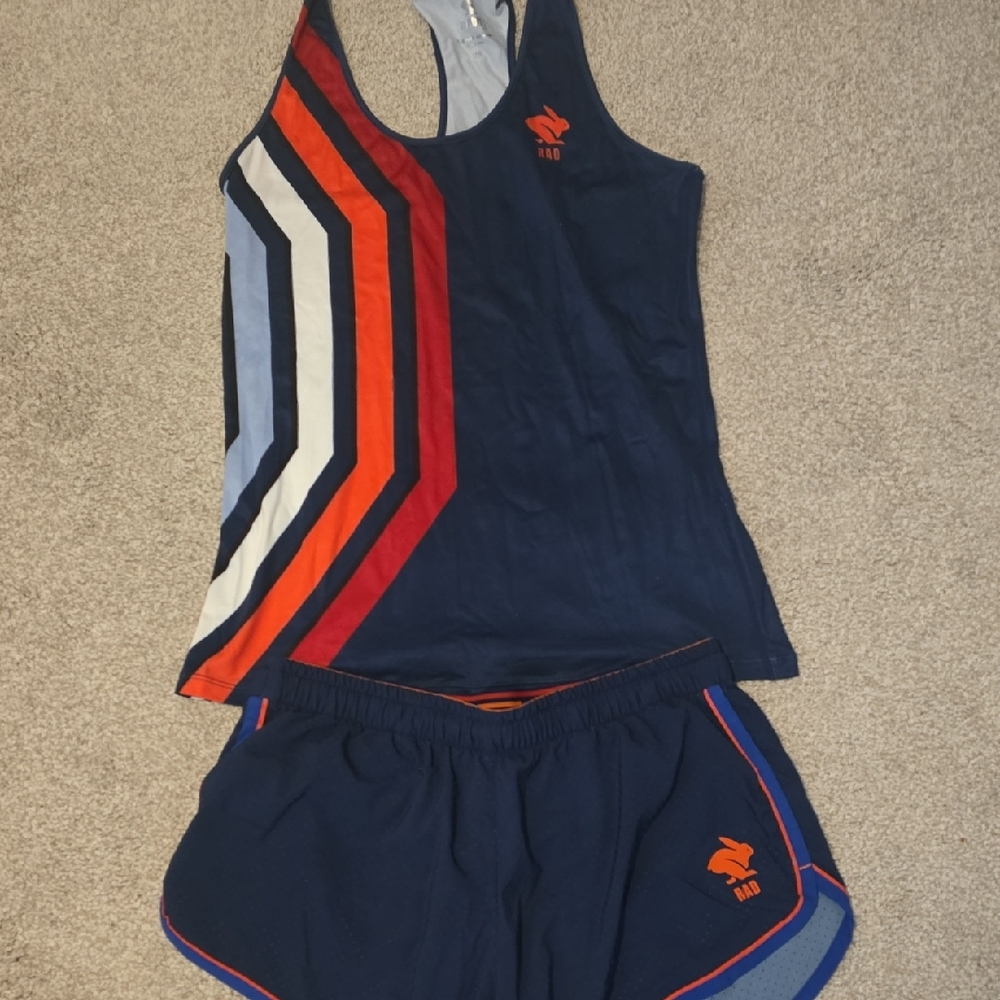 RAD rabbit Tank And Shorts EUC